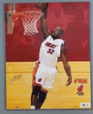 Shaquille O'neal signed poster