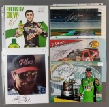 Group of 5 NASCAR legends signed photographs
