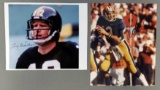 Dan Marino and Terry Bradshaw signed photographs