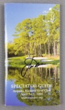Jack Nicklaus signed masters spectator guide