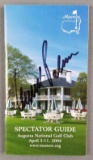 Arnold Palmer signed Masters spectator guide