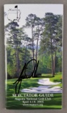 Tiger Woods signed Masters spectator guide