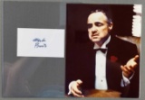 Marlon Brando autograph with photograph