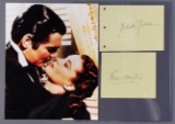 Clark Gable and Vivian Leigh autographs with photograph