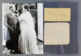 Katherine Hepburn and Spencer Tracy autographs with photograph