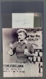 Lucille Ball autograph with photograph
