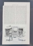 Frederick Remington signed Frontier Times magazine sketch