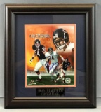 Signed Brian Urlacher No.54 Chicago Bears Framed Print with COA
