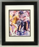 Signed Steve McMichael Chicago Bears Framed Print with COA