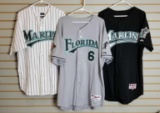 Group of 3 Florida Marlins jerseys