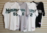 Group of 4 Florida Marlins jerseys