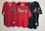 Group of 3 Arizona Diamondback jerseys