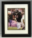 Signed Tommie Harris No.91 Chicago Bears Framed Print