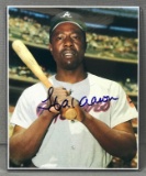 Signed Hank Aaron Atlanta Braves Photograph with COA