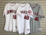 Group of 3 Los Angeles Angels jerseys