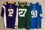 Group of 3 NFL jerseys