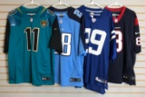 Group of 4 NFL jerseys