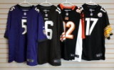 Group of 4 NFL jerseys