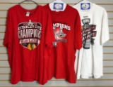 Group of 3 Chicago Blackhawks Stanley cup T-shirts