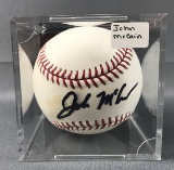 Signed Senator John McCain Baseball with COA