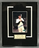 Signed framed Ted Williams photograph