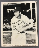 Stan Musial signed poster