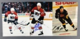 Group of 3 autographed NHL player photographs