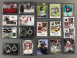 Group of 18 football cards