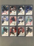 Group of 12 2004 Upper Deck Reflections baseball cards