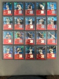 Group of 20 2004 Topps Finest baseball cards