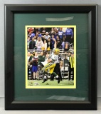 Signed Aaron Rodgers No. 12 Greenbay Packers Framed Print