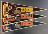 Group of 3 NFL pennants