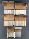 Group of 6 boxes NBA trading cards