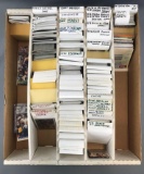 Partial box assorted sports trading cards