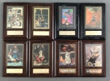 Group of 8 mounted NBA trading cards