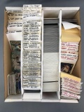 Box of assorted trading cards