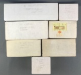 Group of 7 boxes MLB trading cards