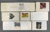 Group of 7 boxes of assorted NFL trading cards