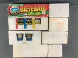 Group of 8 boxes assorted MLB trading cards