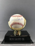 Signed Ron Santo Chicago Cubs Baseball