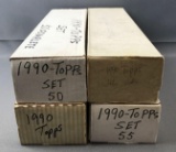Lot of 4 Topps 1990 Baseball Sets