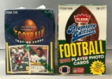 Lot of 2 Fleer Football Wax Boxes