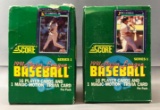 Lot of 2 Score Baseball Wax Boxes