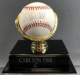 Signed Carlton Fisk Chicago White Sox Baseball