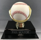 Signed Paul Molitor Milwaukee Brewers Baseball