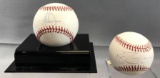 Group of 2 Signed Ryan Zimmerman and Adam Dunn Baseballs