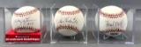 Group of 3 Signed Baseballs