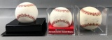 Group of 3 Signed Baseballs