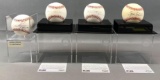 Group of 4 Signed Baseballs