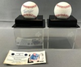 Group of 2 Signed Baltimore Orioles Baseballs